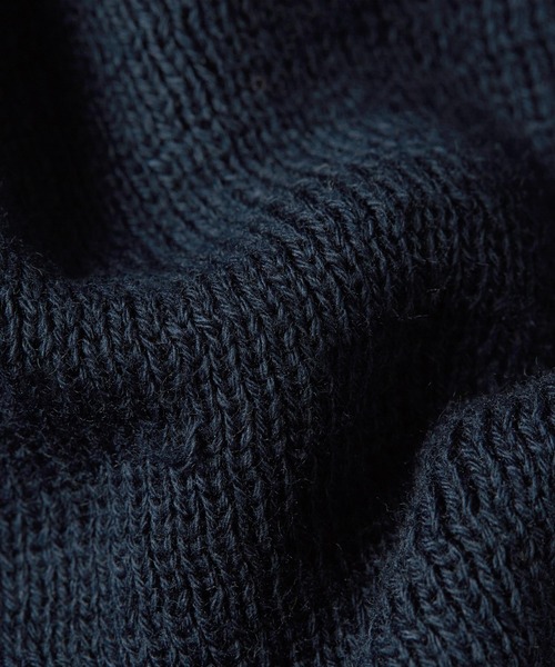 G-STAR（ジースター）の「EFFO LONG BEANIE/ベーシックデザインブランドロゴニット帽（ニットキャップ/ビーニー・メンズ・ブルー/ネイビー/ダークオリーブ・ONE SIZE）」の9枚目の写真