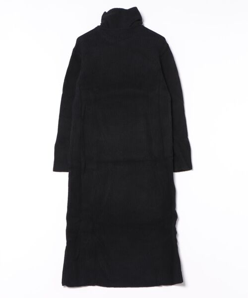 Liyoca(リヨカ)の「コットンモールリブニットワンピース(ワンピース・レディース・ブラック/オリーブ/ブラック系その他・FREE)」の4枚目の写真