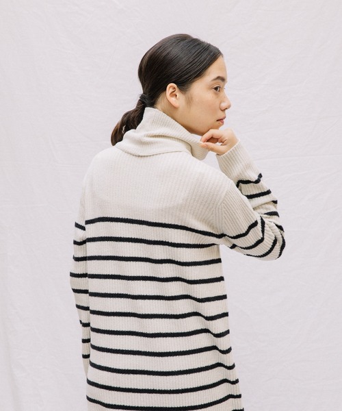 Liyoca(リヨカ)の「コットンモールリブニットワンピース(ワンピース・レディース・ブラック/オリーブ/ブラック系その他・FREE)」の12枚目の写真