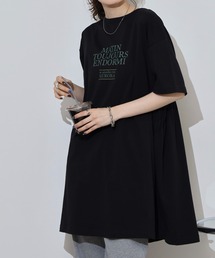 バックシャーリング チュニックTシャツ