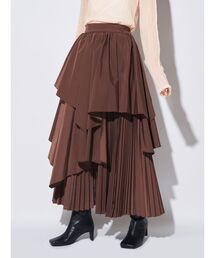 ELENDEEK | アシンメトリープリーツミックススカート(スカート)