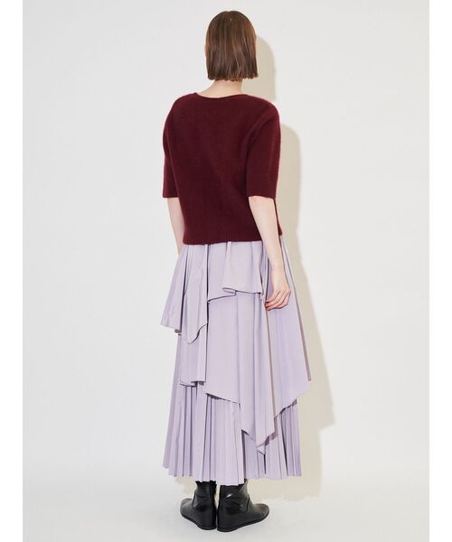 ELENDEEK（エレンディーク）の「アシンメトリープリーツミックススカート（スカート・レディース・ラベンダー/ブラウン/チャコールグレー・01/02）」の9枚目の写真