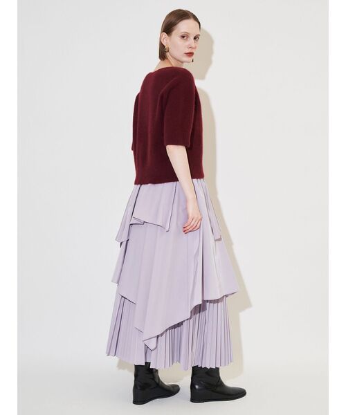 ELENDEEK（エレンディーク）の「アシンメトリープリーツミックススカート（スカート・レディース・ラベンダー/ブラウン/チャコールグレー・01/02）」の10枚目の写真