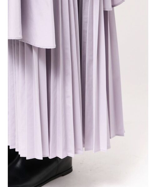 ELENDEEK（エレンディーク）の「アシンメトリープリーツミックススカート（スカート・レディース・ラベンダー/ブラウン/チャコールグレー・01/02）」の13枚目の写真