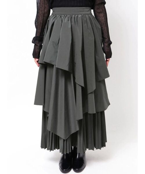 ELENDEEK（エレンディーク）の「アシンメトリープリーツミックススカート（スカート・レディース・ラベンダー/ブラウン/チャコールグレー・01/02）」の15枚目の写真