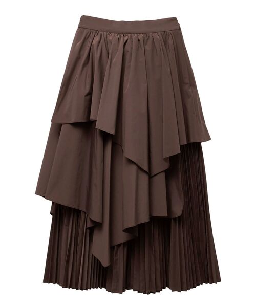 ELENDEEK（エレンディーク）の「アシンメトリープリーツミックススカート（スカート・レディース・ラベンダー/ブラウン/チャコールグレー・01/02）」の21枚目の写真