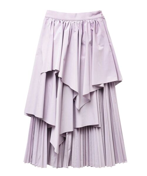 ELENDEEK（エレンディーク）の「アシンメトリープリーツミックススカート（スカート・レディース・ラベンダー/ブラウン/チャコールグレー・01/02）」の22枚目の写真