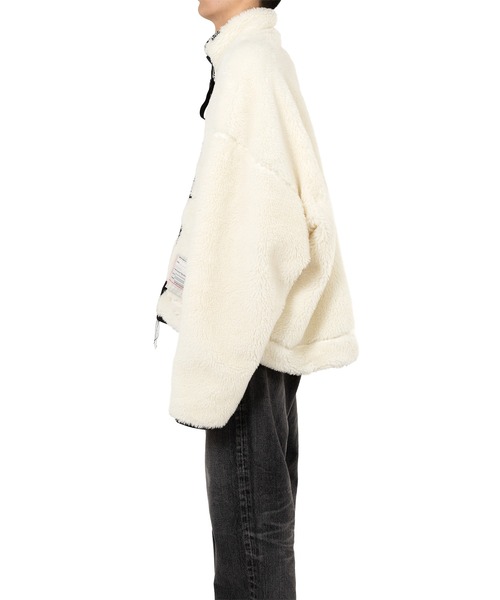 Maison MIHARA YASUHIRO(メゾンミハラヤスヒロ)の「Amateur Sewn Like Boa Jacket(ブルゾン・メンズ・ホワイト/ブラック・48/46/44)」の5枚目の写真