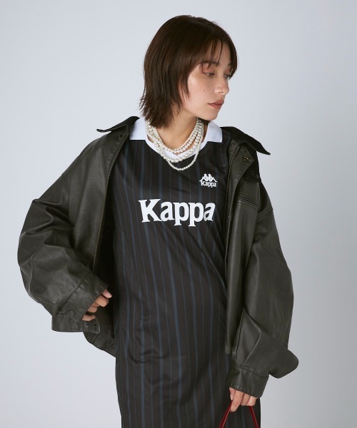 Kappa(カッパ)の「ゲームシャツワンピース(ワンピース・レディース・ブラック/チェック・LARGE/MEDIUM/SMALL)」の13枚目の写真