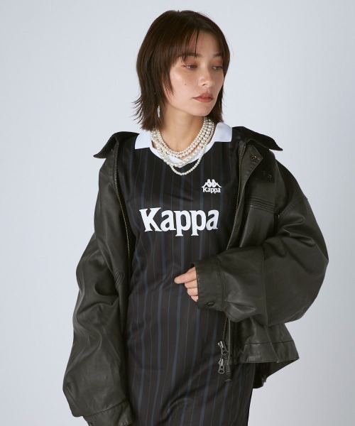 Kappa(カッパ)の「ゲームシャツワンピース(ワンピース・レディース・ブラック/チェック・LARGE/MEDIUM/SMALL)」の14枚目の写真