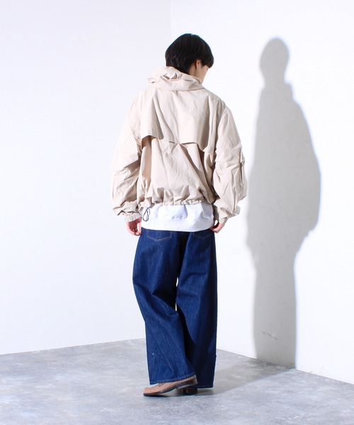 GLOSTER(グロスター)の「【WEB限定】2WAY バギーフレアデニム(デニムパンツ・メンズ・インディゴブルー/ブラック・マルチサイズ)」の13枚目の写真