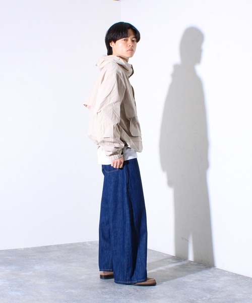 GLOSTER(グロスター)の「【WEB限定】2WAY バギーフレアデニム(デニムパンツ・メンズ・インディゴブルー/ブラック・マルチサイズ)」の14枚目の写真