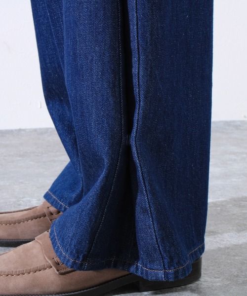 GLOSTER(グロスター)の「【WEB限定】2WAY バギーフレアデニム(デニムパンツ・メンズ・インディゴブルー/ブラック・マルチサイズ)」の6枚目の写真