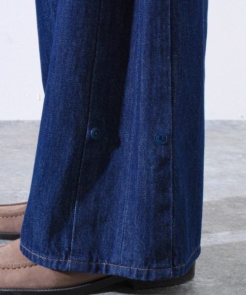 GLOSTER(グロスター)の「【WEB限定】2WAY バギーフレアデニム(デニムパンツ・メンズ・インディゴブルー/ブラック・マルチサイズ)」の7枚目の写真