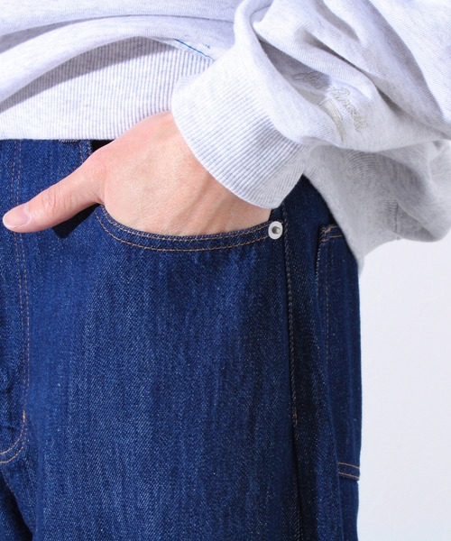 GLOSTER(グロスター)の「【WEB限定】2WAY バギーフレアデニム(デニムパンツ・メンズ・インディゴブルー/ブラック・マルチサイズ)」の8枚目の写真