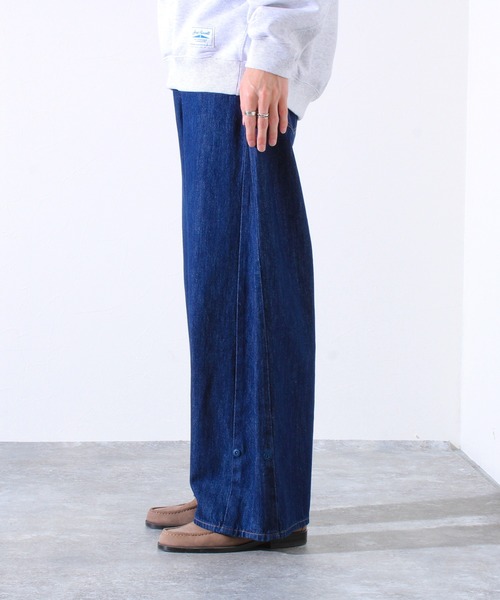 GLOSTER(グロスター)の「【WEB限定】2WAY バギーフレアデニム(デニムパンツ・メンズ・インディゴブルー/ブラック・マルチサイズ)」の5枚目の写真