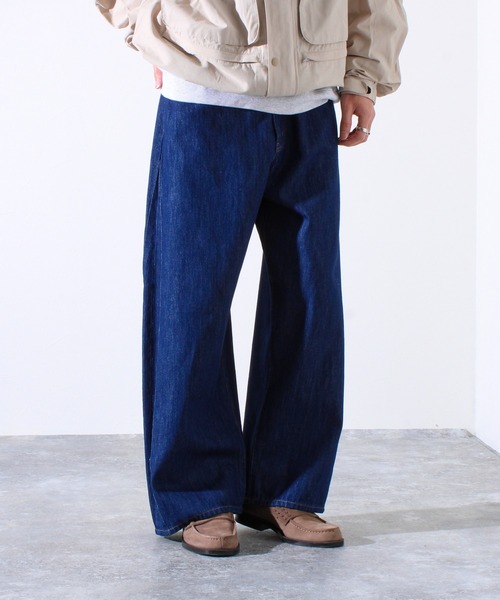 GLOSTER(グロスター)の「【WEB限定】2WAY バギーフレアデニム(デニムパンツ・メンズ・インディゴブルー/ブラック・マルチサイズ)」の16枚目の写真