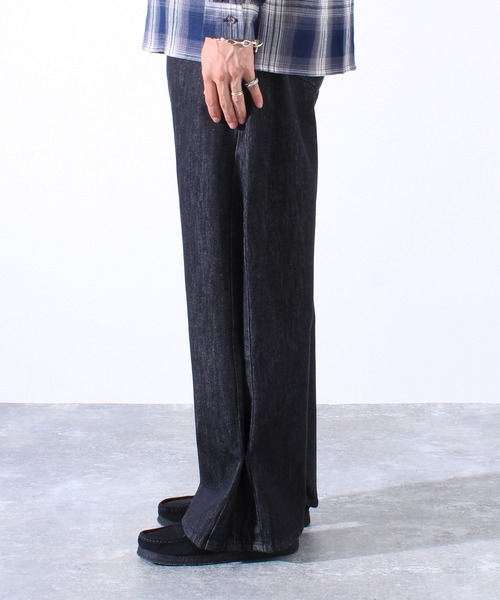 GLOSTER(グロスター)の「【WEB限定】2WAY バギーフレアデニム(デニムパンツ・メンズ・インディゴブルー/ブラック・マルチサイズ)」の17枚目の写真