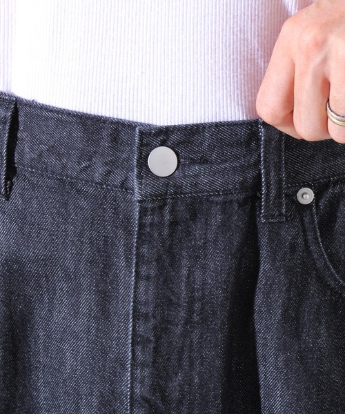 GLOSTER(グロスター)の「【WEB限定】2WAY バギーフレアデニム(デニムパンツ・メンズ・インディゴブルー/ブラック・マルチサイズ)」の19枚目の写真