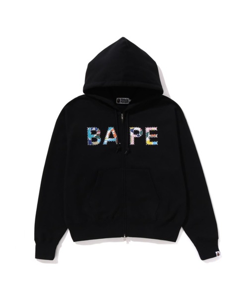 MULTI CAMO CRYSTAL LOGO WIDE ZIP HOODIE（パーカー）｜A