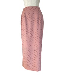 floral chiffon long skirt