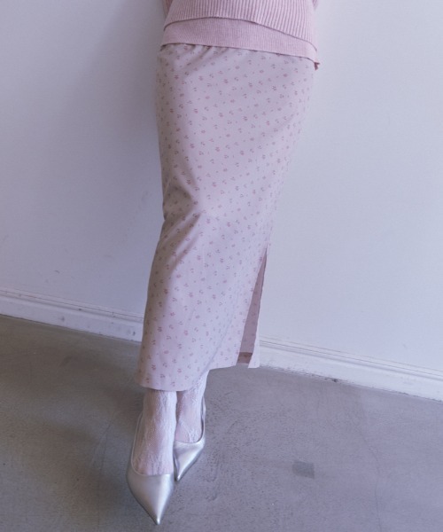 HONEY MI HONEY(ハニーミーハニー)の「floral chiffon long skirt(スカート・レディース・ブラック/ピンク/ベージュ・FREE)」の11枚目の写真