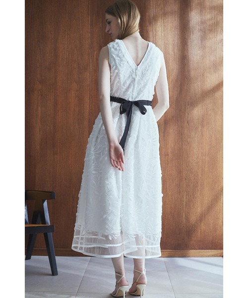 セール】Florentina Lace Belted Dress ラインシアーレース