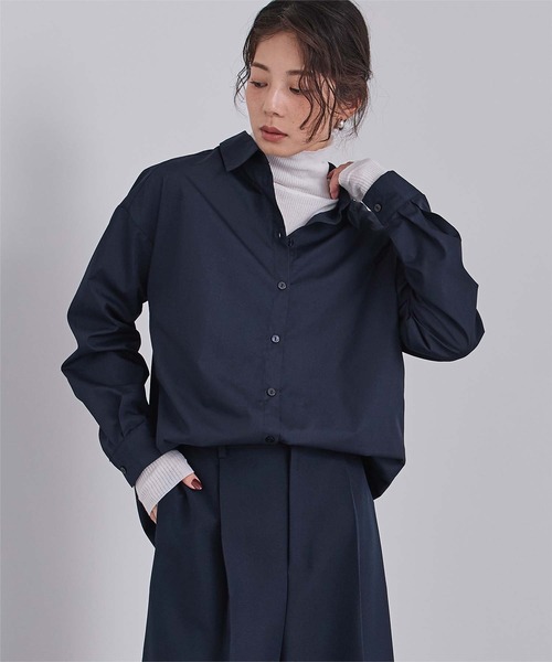 UR'S(ユアーズ)の「フレアキャミ付シャツ(シャツ/ブラウス・レディース・ストライプ/ネイビー/チャコール・L/M/S)」の15枚目の写真