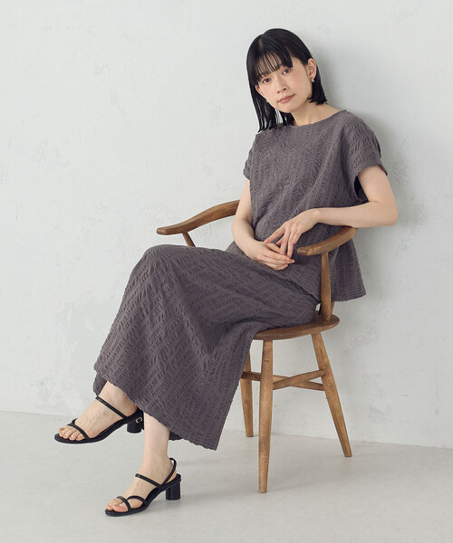 ランダムタック 天竺 カットスカート / セットアップ対応（スカート