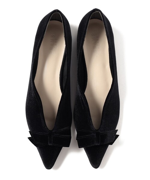 BEAMS HEART（ビームスハート）の「ベロア リボン パンプス（パンプス・レディース・ブラック/グレー・MEDIUM/SMALL/LARGE）」の11枚目の写真