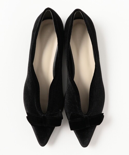 BEAMS HEART（ビームスハート）の「ベロア リボン パンプス（パンプス・レディース・ブラック/グレー・MEDIUM/SMALL/LARGE）」の8枚目の写真