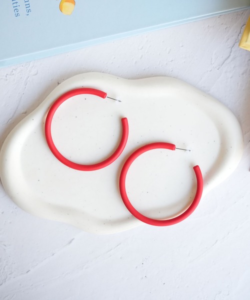 セール】【 Port / ポート 】 推しカラー フープ ピアス #（ピアス（両