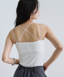 GALLEST | 【一部店舗限定】カップ付きバッククロスキャミソール(タンクトップ)