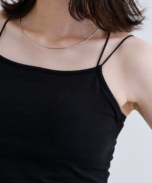 GALLEST(ギャレスト)の「【一部店舗限定】カップ付きバッククロスキャミソール(タンクトップ・レディース・ブラック/ブラウン系その他/ホワイト系・38)」の9枚目の写真