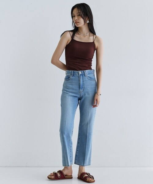 GALLEST(ギャレスト)の「【一部店舗限定】カップ付きバッククロスキャミソール(タンクトップ・レディース・ブラック/ブラウン系その他/ホワイト系・38)」の18枚目の写真