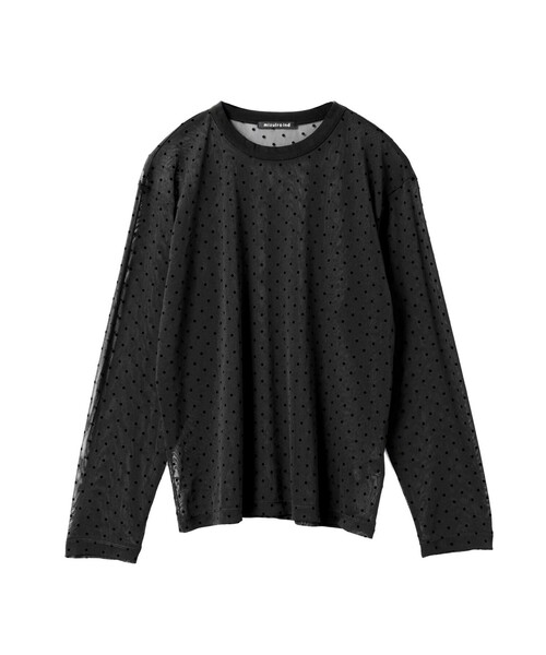 mizuiroind（ミズイロインド）の「mizuiro ind メッシュドットクルーネックプルオーバー（Tシャツ/カットソー・レディース・ブラック/ブラウン/ネイビー・FREE）」の20枚目の写真