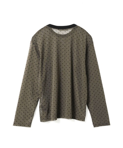 mizuiroind（ミズイロインド）の「mizuiro ind メッシュドットクルーネックプルオーバー（Tシャツ/カットソー・レディース・ブラック/ブラウン/ネイビー・FREE）」の5枚目の写真