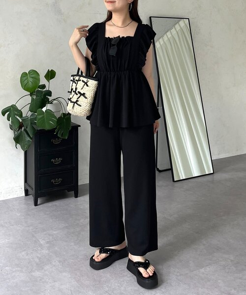 BLACK HALO オールインワン ロンパース プレイスーツ ワンピース L Black Halo(ブラックハロー) ワンピース・オールインワン