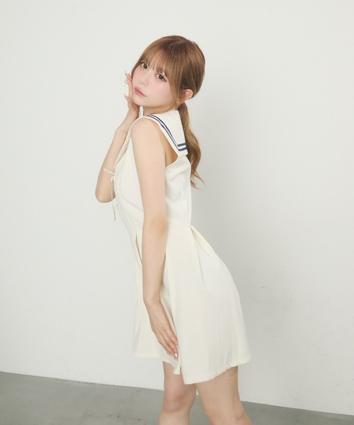 Bunny Edition ノースリーブワンピース MIEL CRISHUNANT | ノースリーブVネックワンピース (ワンピース