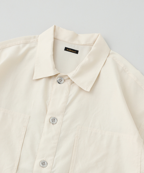 EDIFICE（エディフィス）の「ETS.MATERIAUX(マテリオ) M-35 ARMY プルオーバー（シャツ/ブラウス・メンズ・ホワイト系その他/ブラック・2/3）」の7枚目の写真