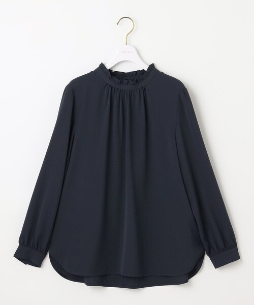 ANY SIS（エニィスィス）の「フリルネックスタンド ブラウス（シャツ/ブラウス・レディース・ホワイト系/スカイブルー系/ネイビー系・MEDIUM）」の17枚目の写真