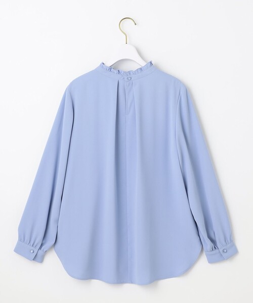ANY SIS（エニィスィス）の「フリルネックスタンド ブラウス（シャツ/ブラウス・レディース・ホワイト系/スカイブルー系/ネイビー系・MEDIUM）」の19枚目の写真