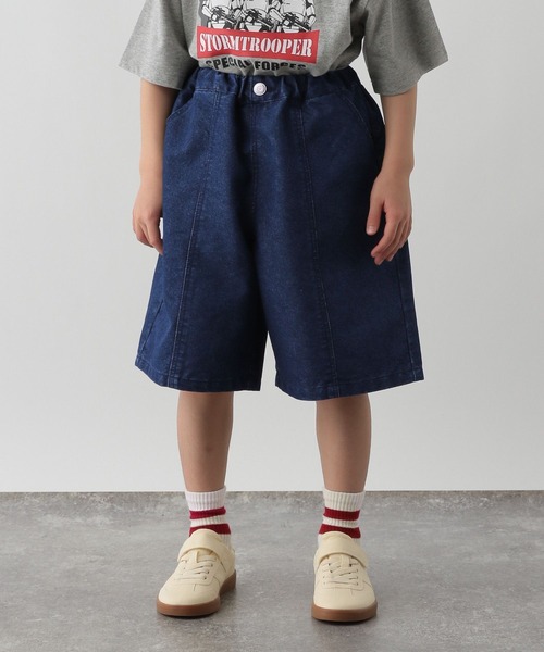 FOUND GOOD(ファウンドグッド)の「B/バミューダパンツ(その他パンツ・キッズ・ネイビー/ブラウン系5/ブルー系5・120cm/130cm/140cm/150cm)」の4枚目の写真