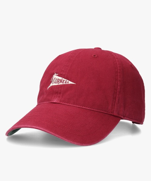 CASTANO（カスターノ）の「CASTANO/カスターノ キャップ CORNELL UNV TWILL WASHED CAP 252135001（キャップ・メンズ・ライトグレー/レッド・FREE）」の2枚目の写真