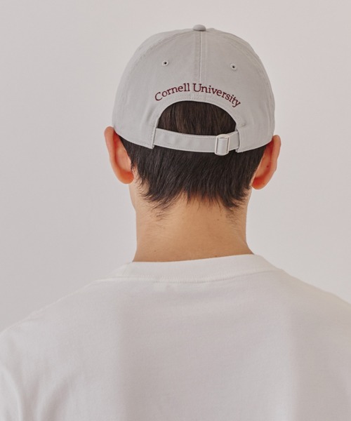 CASTANO（カスターノ）の「CASTANO/カスターノ キャップ CORNELL UNV TWILL WASHED CAP 252135001（キャップ・メンズ・ライトグレー/レッド・FREE）」の6枚目の写真