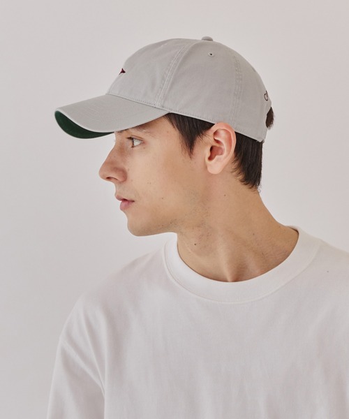 CASTANO（カスターノ）の「CASTANO/カスターノ キャップ CORNELL UNV TWILL WASHED CAP 252135001（キャップ・メンズ・ライトグレー/レッド・FREE）」の5枚目の写真
