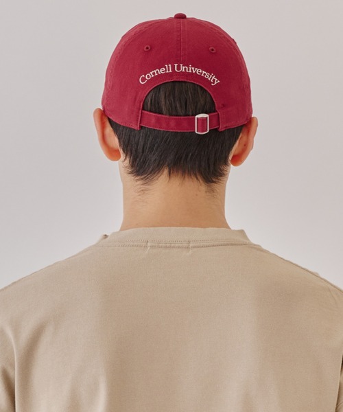 CASTANO（カスターノ）の「CASTANO/カスターノ キャップ CORNELL UNV TWILL WASHED CAP 252135001（キャップ・メンズ・ライトグレー/レッド・FREE）」の9枚目の写真