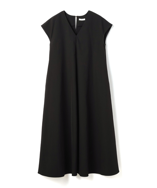 CROSS FUNCTION（クロスファンクション）の「《UV/吸水速乾》エブ楽 Vネックフレンチスリーブワンピース【CROSS FUNCTION/クロスファンクション】（ワンピース・レディース・ブラック/ベージュ・L/M）」の19枚目の写真