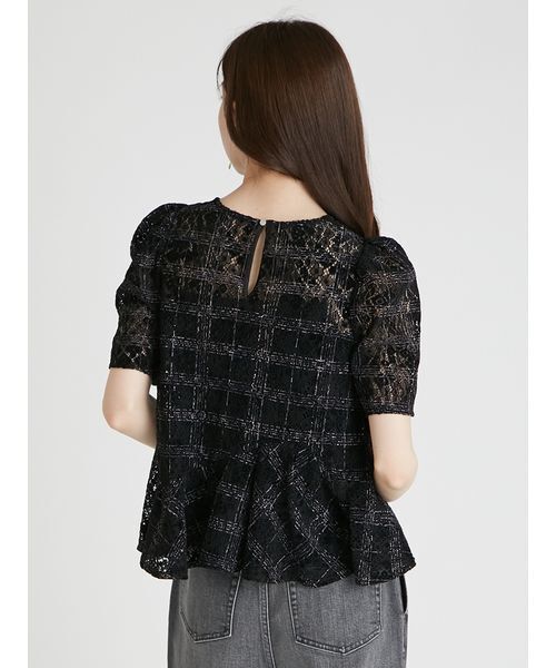 CELFORD ペプラムトップ 38 セルフォード CELFORD 2024AW ペプラム トップス ジレ ブラック