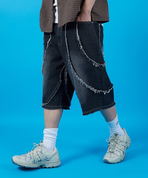 improves(インプローブス)の「バイアス&トライバル 5ポケット ショーツ(その他パンツ・メンズ・ブラック/ネイビー系/ネイビー/ブラック系・MEDIUM/LARGE)」の5枚目の写真